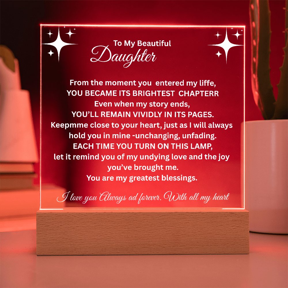 To My Daughter, Brightest Chapter