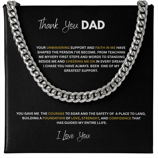 Cuban Link Chain w/ Lux Box (Thank you Dad)