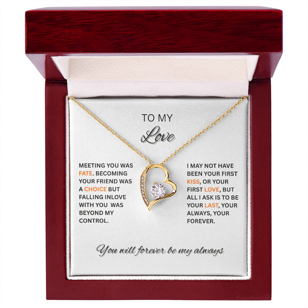 Forever Love Necklace - Personalized To My Love