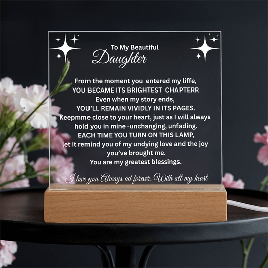 To My Daughter, Brightest Chapter