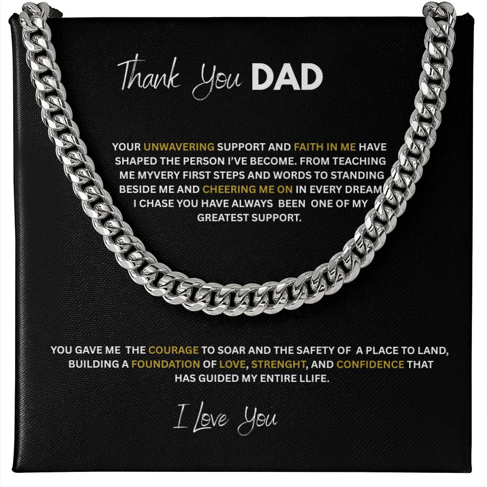 Cuban Link Chain w/ Lux Box   (Thank you Dad)